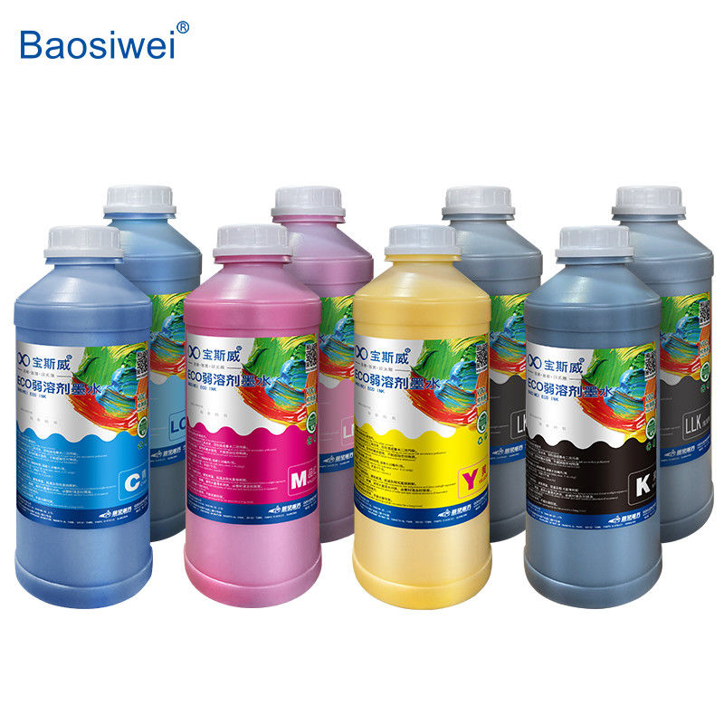 Baosiwei Eco Solvent Ink เหมาะสําหรับหัวพิมพ์ต่าง ๆ / 8 สี